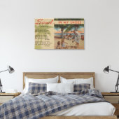 砂の私の靴&フロリダの詩フロリダ キャンバスプリント (インサイチュ (寝室))