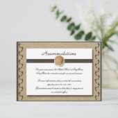 砂の結婚式の挿入物の足跡 エンクロージャーカード (スタンド正面)