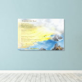 砂の絵画足跡 キャンバスプリント (インサイチュ (ウッドフロア))