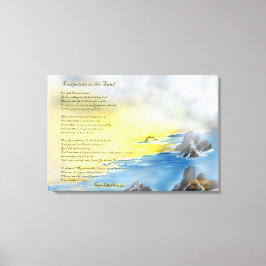 砂の絵画足跡 キャンバスプリント