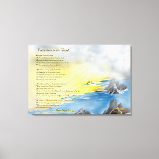 砂の絵画足跡 キャンバスプリント