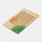 砂の背景のパーチメント – Post-it® Note ポストイット (アングル)