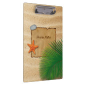 砂の背景-クリップボードの羊皮紙 クリップボード (右)