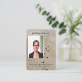 砂の詩のポケットの形見の足跡 名刺 (スタンド正面)