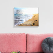 砂の詩の足跡10x8 キャンバスプリント (インサイチュ (リビング))