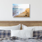 砂の詩の足跡10x8 キャンバスプリント (インサイチュ (寝室))