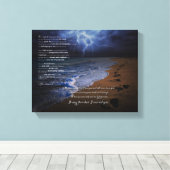 砂の詩の足跡10x8 (stormy) キャンバスプリント (インサイチュ (ウッドフロア))