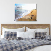 砂の詩の足跡20x16 キャンバスプリント (インサイチュ (寝室))