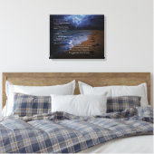 砂の詩の足跡20x16 (stormy) キャンバスプリント (インサイチュ (寝室))