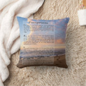 砂の詩の足跡 クッション (ブランケット)