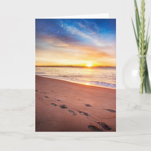 砂の詩の足跡 サンキューカード (正面)