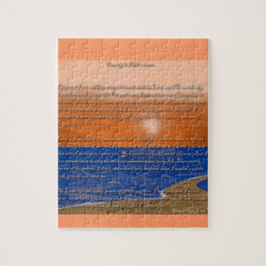 砂の詩の足跡 ジグソーパズル (縦)