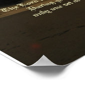 砂の詩の足跡&プリント ポスター (角)