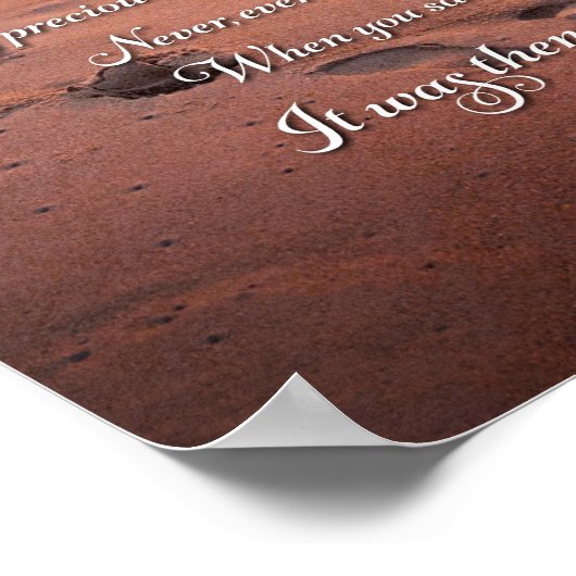 砂の詩の足跡 ポスター (角)