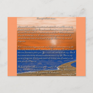 『砂の詩の足跡』 ポストカード