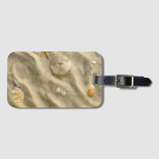 砂の貝殻 ラゲッジタグ (正面横)