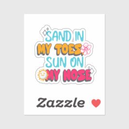 砂の足の指、太陽の鼻 シール