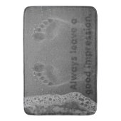 砂の足跡の印象 バスマット (正面縦)