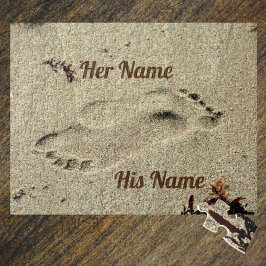 砂の足跡キス ジグソーパズル