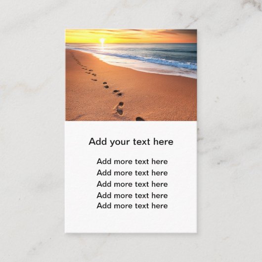 砂の足跡テーマ名刺 名刺 (正面)