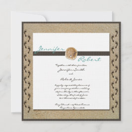 砂の足跡結婚式招待状 招待状