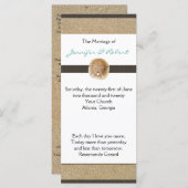 砂の足跡結婚式 プログラム (正面/裏面)