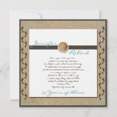 砂の足跡 アニバーサリー ご招待 招待状 (正面)