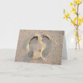 砂の足跡 カード (黄色い花)