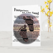 砂の足跡 カード (黄色い花)