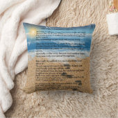 砂の足跡 クッション (ブランケット)