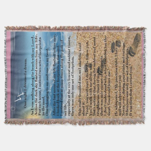 砂の足跡 スローブランケット (正面)