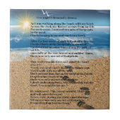 砂の足跡 タイル (正面)