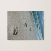 砂の足跡 – ビーチ- 8x10 - 110 pc ジグソーパズル (横)