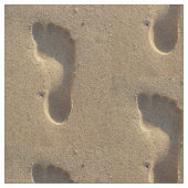 砂の足跡 ファブリック (クローズアップ)