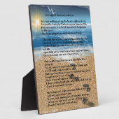 砂の足跡 フォトプラーク (側面)