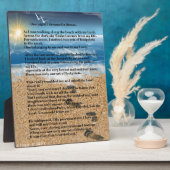 砂の足跡 フォトプラーク (側面)