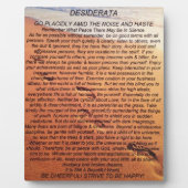 『砂の足跡』 フォトプラーク (正面)