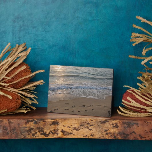 砂の足跡 フォトプラーク (側面)