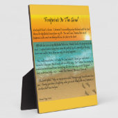 砂の足跡 フォトプラーク (側面)