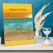 砂の足跡 フォトプラーク (側面)