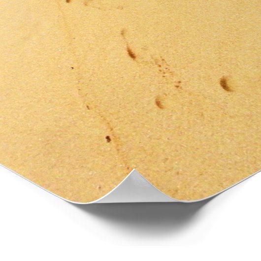 砂の足跡 ポスター (角)