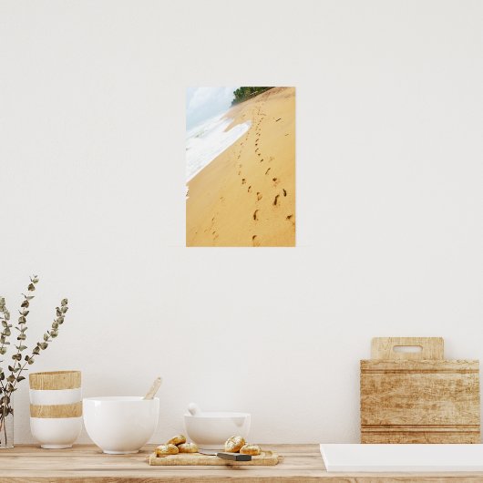 砂の足跡 ポスター (キッチン)