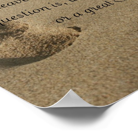 砂の足跡 ポスター (角)