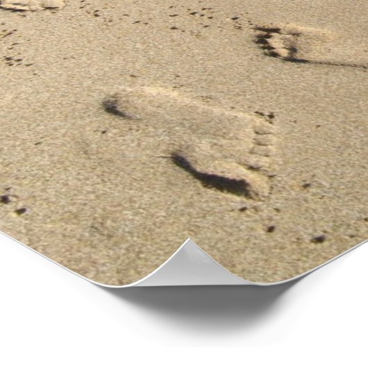 砂の足跡 ポスター (角)