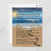 砂の足跡 ポストカード (正面/裏面)