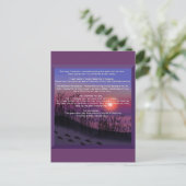 砂の足跡 ポストカード (スタンド正面)