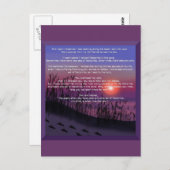 砂の足跡 ポストカード (正面/裏面)