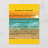 砂の足跡 ポストカード (正面)