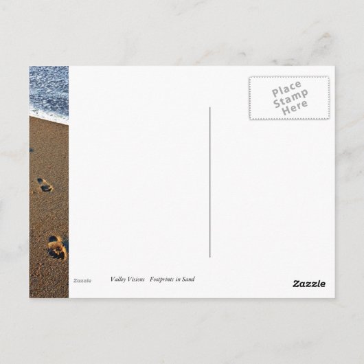 砂の足跡 ポストカード (裏面)