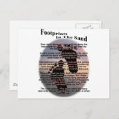 砂の足跡… ポストカード (正面/裏面)